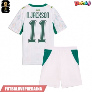 Lacne Dětský Futbalové dres Senegal Nicolas Jackson #11 MS 2026 Krátky Rukáv - Domáci (+ trenírky)